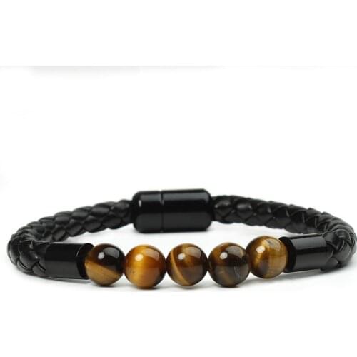 Men' Bracelet Natural Moonstone Bead Tiger eye Tibetan Buddha Bracelet chakra Lava Stone Bracelets gift Drop Ship