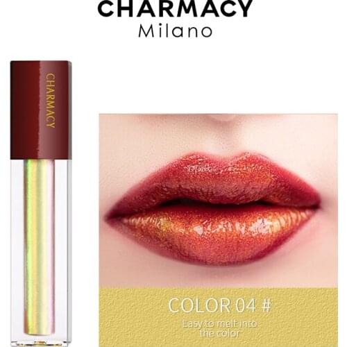 CHARMACY Sexy Shine Lip Gloss Waterproof Lasting Liquid Makeup Party Chameleon Douchrome Lipgloss For Women Beauty Cosmetics