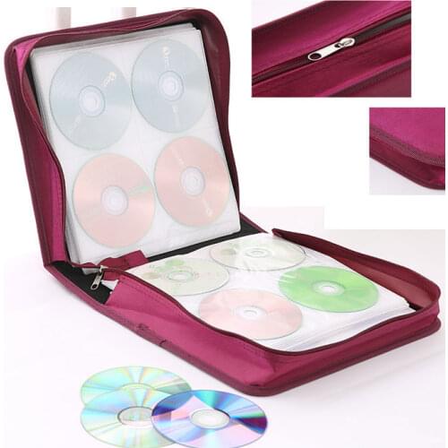 CD Case Dust-Proof Protection Storage CD/DVD Package 256-Disc Capacity For Home And Car Traveling Carry