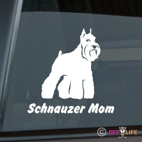 Schnauzer Mom Sticker Die Cut Vinyl - v2 window decal