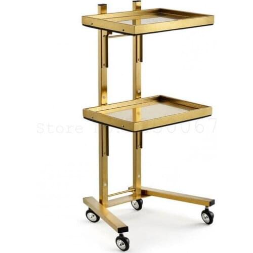 New stainless steel beauty salon cart haircut folding tool hair special hot dyeing car