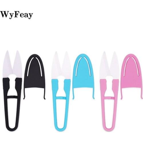 1Pcs Ceramics Safety Thread Yarn Cutting Sewing Scissors Cute Fishing DIY Shears Cross Stitch Embroidery Scissor Fabric Supplies