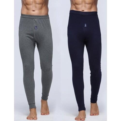 Wholesale Winter Warm Mens Thermal Warm Leggings Tight Long Warm Underwear Elastic Tights + Long Sleeve Crew Neck T-shirt