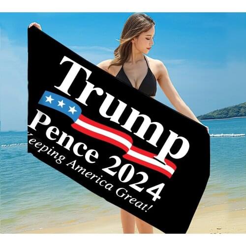 2021 Summer Cool Beach Towel Portable Procession Election Logo Towel Absorption Towel Mat Drop Shipping toalla playa New Arrival
