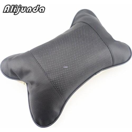 2pcs artificial leather neck headrest breathable car pillow for Lexus ES250 RX350 330 ES240 GS460 CT200H CT DS LX LS IS ES RX GS