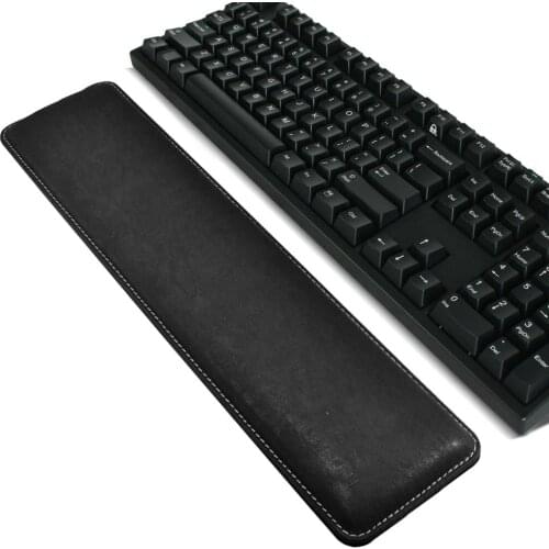 PU Leather Wrist Rest for Keyboard, Hand Arm Support Gaming Wrist Pad/Rest -16.5x3.7 inches Full Size Soothing Comfort