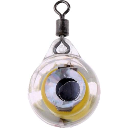Deep Drop Underwater Eye Shape Flash Fishing Light Squid Strobe Baits Lures Anti-pressure Waterproof Fishing Light Bait