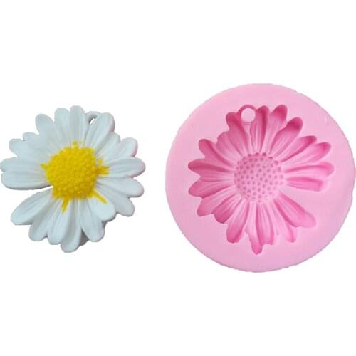 Chamomile Aromatherapy Gypsum Silicone Mold Daisy Flower Mold Handmade Soap Mold Cake Decorating Fondant Tools gorgeously