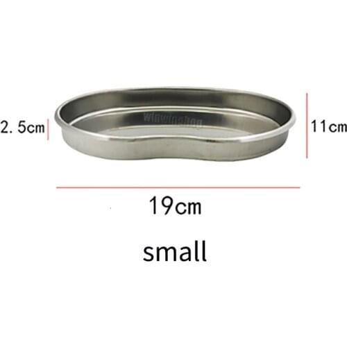 1 pcs dental stainless steel surgery medical equipment curved tray dental clinic laboratory supplies