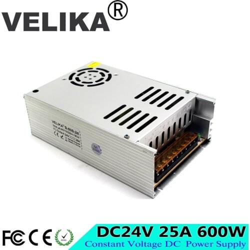 LED Power Supply D24v 25a 600W Power Driver Adapter Switching Switch 110V 220V AC-DC 24V Transformer for LED Strip lamp lighting