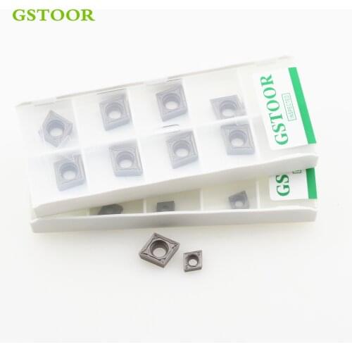 10PCS CCMT060204 CCMT09T308 CCMT09T308 FG HQ MT TC FG PS GC3000 CNC Lathe Cutter Cutting Tool Parts Cermet Inserts Machine Metal