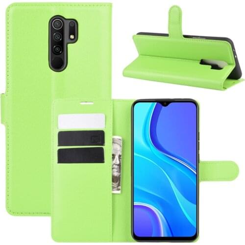 EMBEST Leather Flip Wallet Case For Xiaomi Redmi 9 Luxury Wallet Fitted Cover For Xiaomi Redmi 9 Cases Coque capa