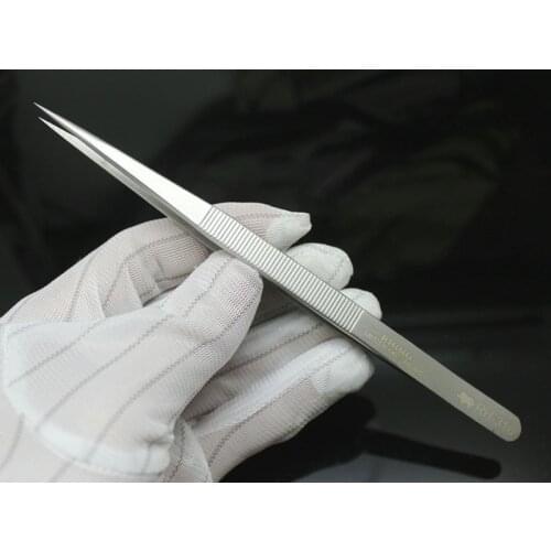 Japan RHINO RH-316 Tweezers Switzerland Standard Anti-acid Superhard Special Sharp Precision Forceps Holding Repair Tools