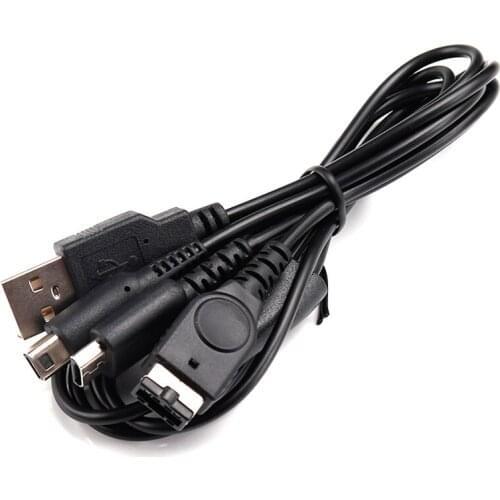 10 PCS a lot 1.2 M 3 in 1 USB Charger Charging Cable Cords for NDSI / NDSL / GBA SP