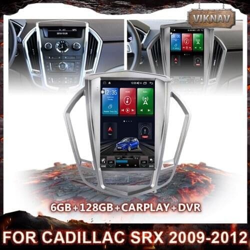 6+128G touch Screen For Cadillac SRX 2009 2010 2011 2012 Android10.0 Car Multimedia Player GPS Audio Radio Stereo Head unit