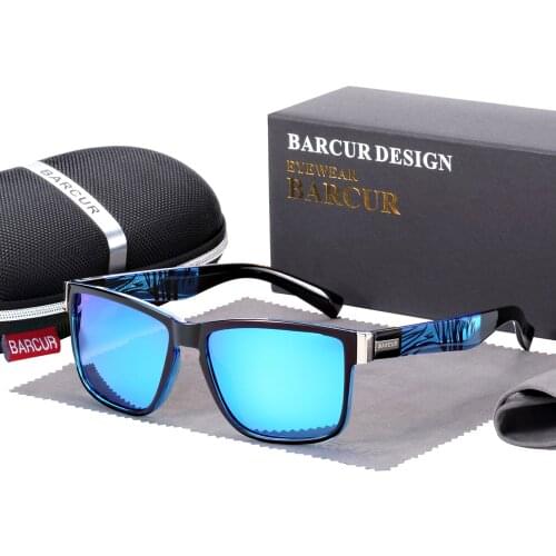 BARCUR Sport Men Sunglasses Polarized Outdoor Driving Sun glasses Female Oculos de sol