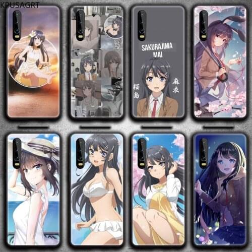 Mai Sakurajima Phone Case for Huawei P20 P30 P40 lite E Pro Mate 30 20 Pro P Smart 2020 P10