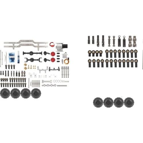 For WPL D12 Metal 4X4 Off-Road RC Body Chassis Frame Kit 1/10 RC Car Upgrade Parts DIY Accessories