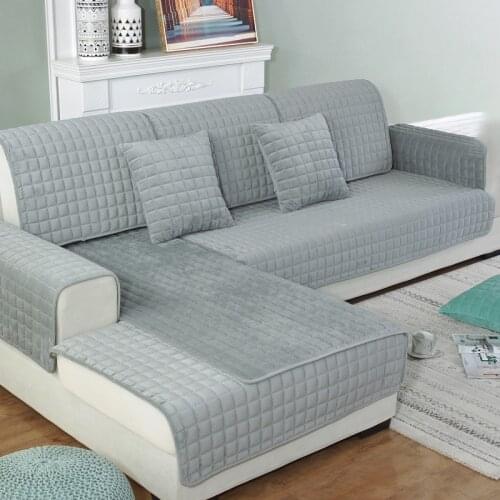 Double-sided Cotton Sofa Covers Cushion Four Seasons Sofa Towel Modern Simple Living Room Corner Couch Cover Armrest Towel
