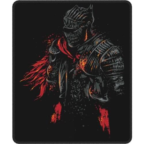 Red Knight Funny Mouse Pad Dark Souls Game Antislip Soft Mat Rubber Computer Keyboard Desk Pad