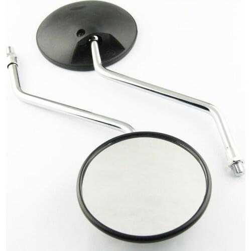 Round mirror Motorcycle Accessories 10mm Screw Motorbike Back View Mirror Electric Bicycle Rearview Mirrors Moped Side Mirror