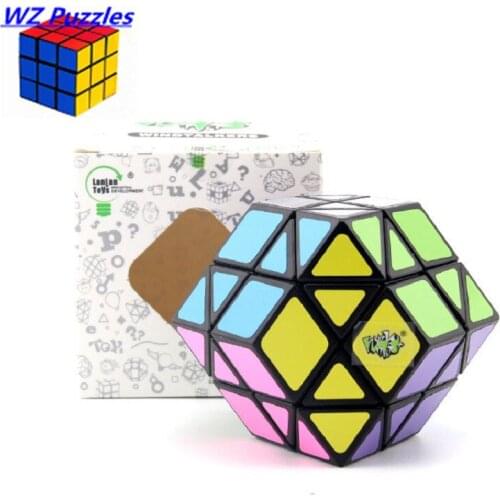 LanLan 12 Axis Rhombohedral Dodecahedron Magic Cube Megaminxeds Speed diamond cubos professional educational creative toys game