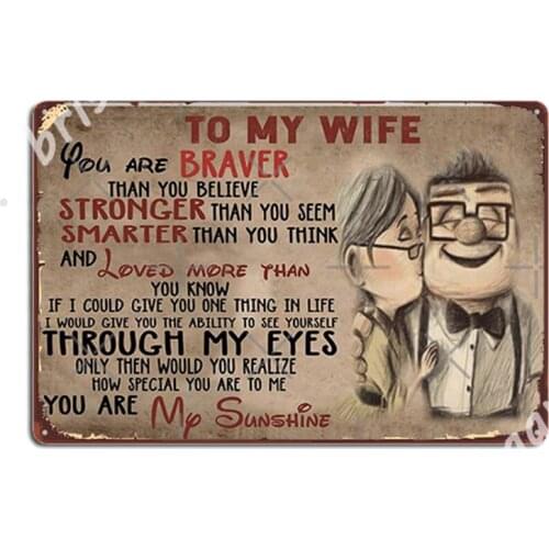 Up To My Wife Metal Signs Club Customize Wall Decor Living Room Tin sign Posters