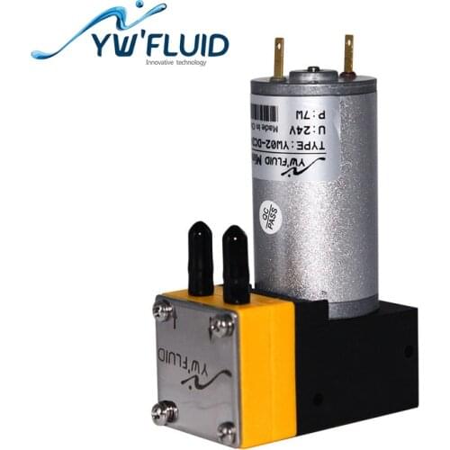 YWfluid 12v/24v high quality long-life micro diaphragm pump with dc motor used for Drip irrigation pump YW02A-DC