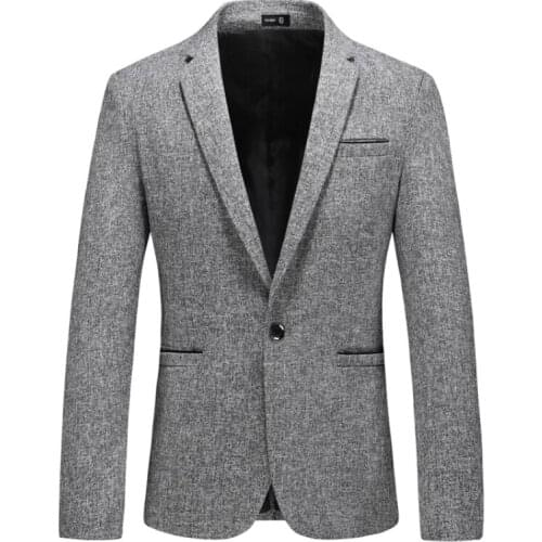 2021 Men Casual Suit Mens Formal Business Fashion Blazers Male Suit One Button Lapel Casual Long Sleeve Slim Fit Blazer M-4XL