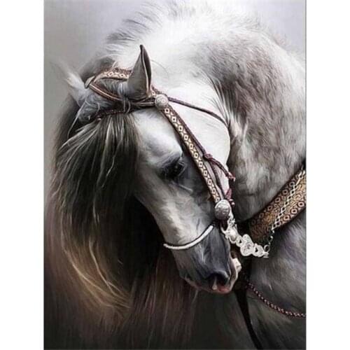 Animal Horse DIY Embroidery 11CT Cross Stitch Kits Needlework Craft Set Cotton Thread Printed Canvas Home Decoration Hot Sell