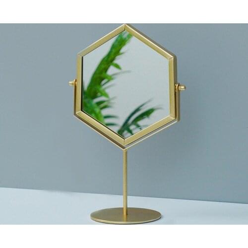 Desktop Make-up Mirror Dormitory Female Desktop Portable Large Student Mirror Household Make-up Mirro