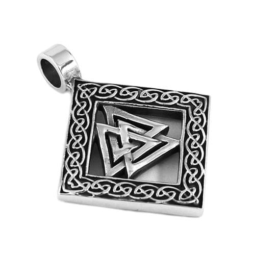 Norse Viking Mens Pendant Odin Symbol Stainless Steel Jewelry Celtic Knot Amulet Motor Biker Men Pendant Wholesale SWP0406