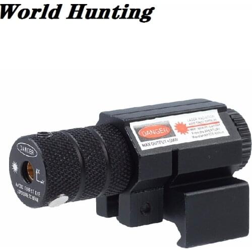 Newest Powerful Tactical Mini Red Dot Laser Sight Scope Weaver Picatinny Mount Set for Gun Rifle Pistol Shot Airsoft Riflescope