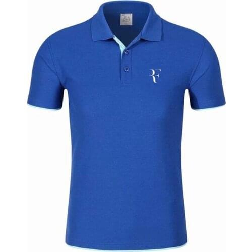 2021 New Polo Shirt RF roger federer logo Cotton Polo shirt Short Sleeve High Quantity polo shirts R