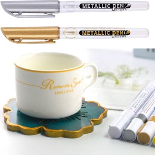 6Pcs Epoxy Resin Drawing Pen Acrylic Paint Highlights Metallic Permanent Marker T84A