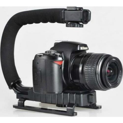 Handle Photography AccessoryVideo Camcorder Stabilizing for Most Camera U-Grip Triple Shoe Mount Video Action DSLR Camera Grip
