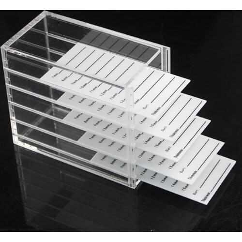 Eyelash storage rack storage box Holder Display Stand Makeup Organizer Storage Box For Jewelry Container Organizer For Cosmetics