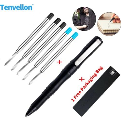 Tenvellon Tactical Pen Self Defense Supplies Security protection personal defense tool Tungsten Steel Pens Safety EDC Defence