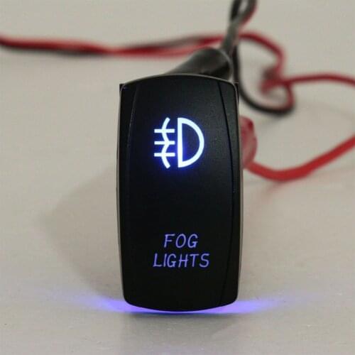 Universal Blue LED Fog Light Driving Lamp Wiring Harness Fuse Switch 12V 40A Auto Replacement Parts Interior Parts