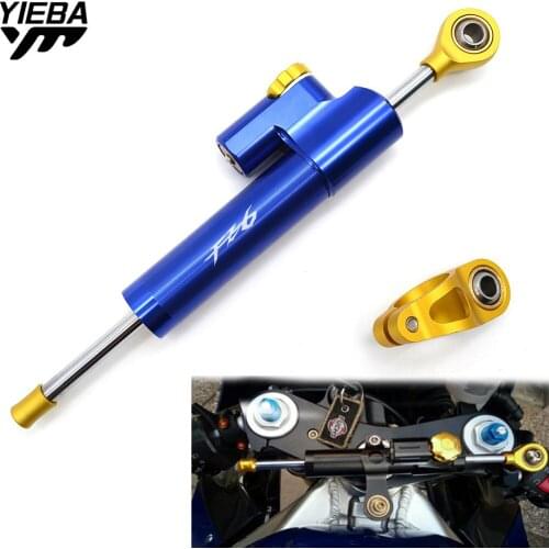 Universal Motorcycle Steering Dampers Stabilizer Safety Control For YAMAHA FZ6 FZ 6 FZ600 FZ6 FAZER FZ6R FAZER600 With FZ6 LOGO