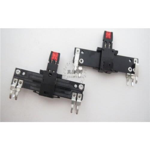 [VK] 100K 40MM Japan ALPS 4cm 40mm with midpoint with light straight slide potentiometer handle length 11MM 6 foot switch