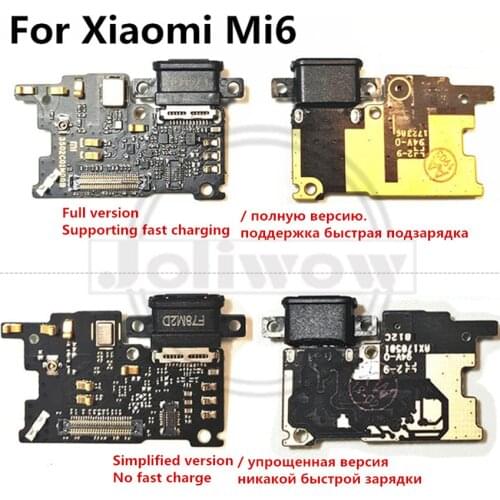 FOR Xiaomi MI Mi6 Mi6 USB Micro Dock Charging Dock Port Charger Board Flex Cable Plug Connector