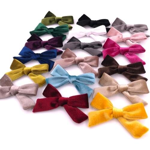 Baby Bows Hair Clips Girls Velvet Hair pins Toddler Party Hairclips Kids Barrette Kid Hairgrips Infant Cute Hair Accessories