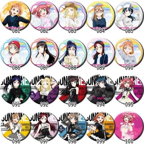 1pc 58mm Anime LoveLive Sunshine Aqours Yoshiko Hanamaru Brooch Pins Broche Fans