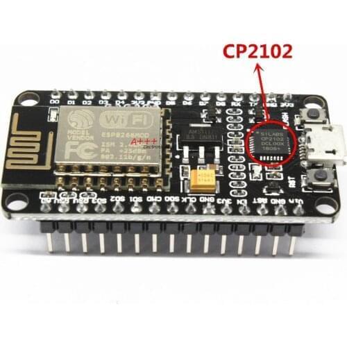 10PCS Wireless module NodeMcu v2 Lua WIFI development board ESP8266 with pcb Antenna and usb port ESP-12E CP2102