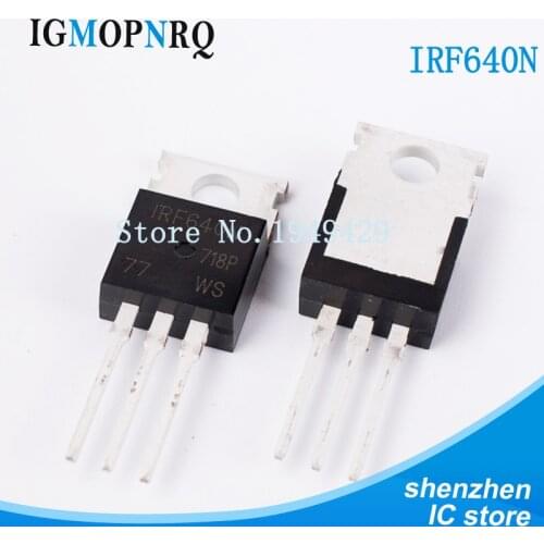 10pcs IRF640NPBF IRF640N TO-220 IRF640 MOSFET MOSFT 200V 18A 150mOhm 44.7nC New