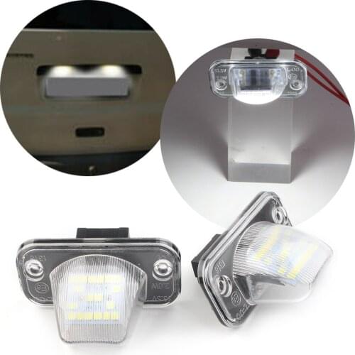 Car White LED License Plate Light Car Lamp For VW T4 Transporter 90-03 & Passat 01-08 & Caddy Jetta Syncro Touran 05-17
