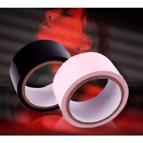 BDSM Bondage Sex Toy For Man and Woman Sexy Games Non-sticky Electrostatic Tape Handcuff Foot Ankle Chain Cord Adult Product