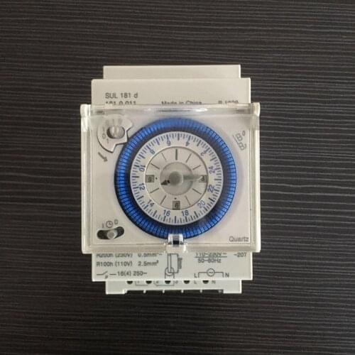Free Shipping Mechanical Timer 24 hours Daily Programmable 15mins Setting Mechanical Timer Switch SUL181D
