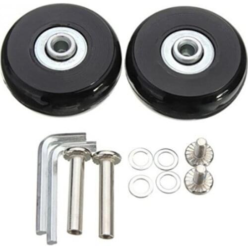 Silent Luggage Replacement Wheels Suitcase Wheel Repair Parts Universal Flexible Resistant Replacement Casters Durable Axles